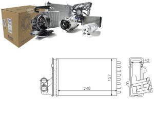 Nagrzewnica (248x157x42) Peugeot 405 I 405 Ii 406