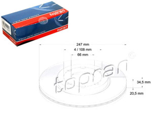 Komplet Tarcz Hamulcowych [topran]