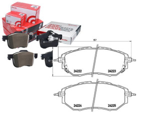 Klocki Hamulcowe Subaru Legacy Iv 03-09 3.0 Brembo