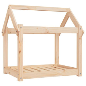 Legowisko dla psa, 71x55x70 cm, lite drewno sosnowe