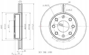 Tarcze Ham. 2szt Chevrolet P. Aveo 04- 13 Kalos Spark Maxgear