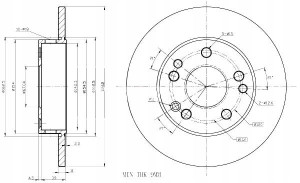 Tarcze Ham. 2szt Mercedes P. W201 1.8 Maxgear