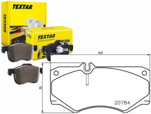 Klocki Hamulcowe Mercedes Przód 207-410 Textar
