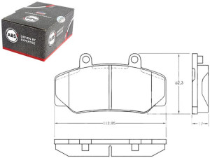 Klocki Hamulcowe Volvo 740-960 88-94 A.b.s.