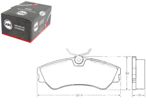Klocki Hamulcowe Vw T4 90-96 A.b.s.