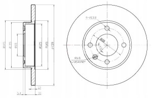 Tarcze Ham. 2szt Vw P. 12mm Golf Passat A80 Maxgear