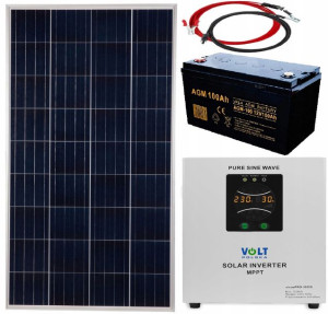 Przetwornica Ups SINUS 1000W ZESTAW SOLARNY 100ah