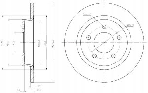 Tarcze Ham. 2szt Mazda T. 3 5 Z Powłoką Antykorozyjną Maxgear