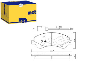 Klocki Hamulcowe Ford Transit 06- Metelli