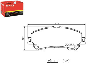 Klocki Hamulcowe Mintex D10604ca0a 8db355021861 35
