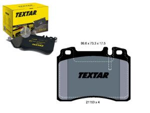 Klocki Hamulcowe Mercedes Przód W124 201 Textar