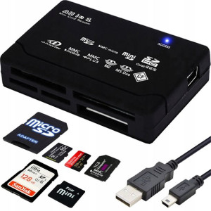 Czytnik Kart Usb Sd Sdhc Sdxc Micro Ms Xd Cf