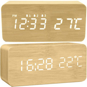 Budzik Zegar Termometr Elektroniczny Zegarek Alarm