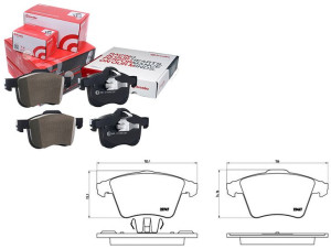 Klocki Hamulcowe Vw T5 03- Koła 16 Brembo