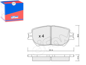 Klocki Hamulcowe Toyota Camry 01-05 Cifam