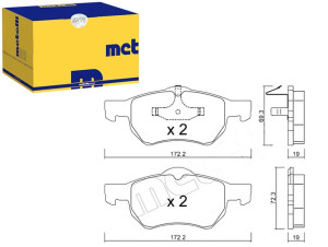 Klocki Hamulcowe Chrysler Voyager 01- Metelli