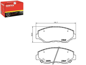 Klocki Hamulcowe Mintex 45022s9ae50 45022tbaa00 45