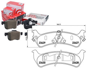 Klocki Hamulcowe Ford Explorer 96- Tył Brembo