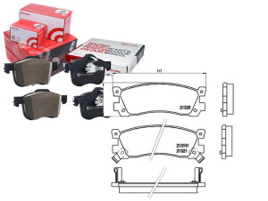 Klocki Hamulcowe Mazda Mpv I 88-99 Tył Brembo