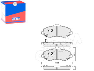 Klocki Hamulcowe Jeep Wrangler 07-17 Przód Cifam