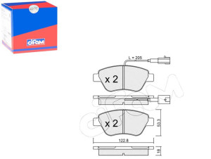 Klocki Hamulcowe Fiat Punto Evo 09- Cifam