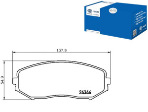 Klocki Hamulcowe Hella Pagid 5520065j00 5520065j10