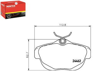 Klocki Hamulcowe Mintex 425329 37539 Pad1594 13046