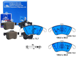 Klocki Hamulcowe Mercedes Przód W204 280-350 W212