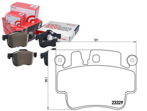 Klocki Hamulcowe Porsche 911 01-05 Przód Brembo