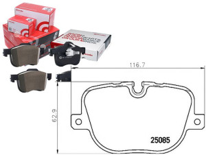 Klocki Hamulcowe Range Rover Iii 09- 5.0 Tył Bremb