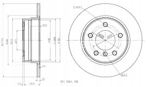 Tarcze Ham. 2szt Bmw T. E87 04- Maxgear