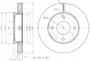 Tarcze Ham. 2szt Mitsubishi P. Colt 04- Smart Maxgear