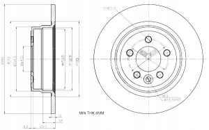 Tarcze Ham. 2szt Rover T. 75 Maxgear
