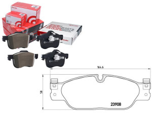 Klocki Hamulcowe Jaguar S-type -07 Przód Brembo