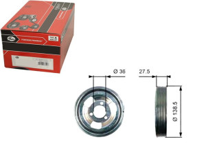 Koło Pasowe Wału Korbowego Bmw 1 (f20) 1 (f21) 3 (