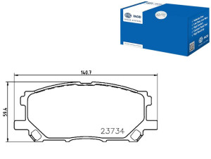 Klocki Hamulcowe Hella Pagid 044650w070 446548080