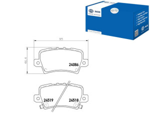 Klocki Hamulcowe Hella Pagid 43022smge00 43022smge