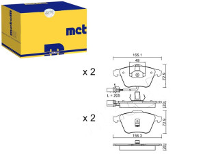 Klocki Hamulcowe Audi A6 01- Czuj Metelli
