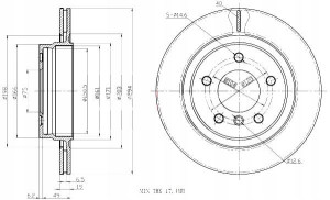 Tarcze Ham. 2szt Bmw T. E46 98- Maxgear