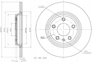 Tarcze Ham. 2szt Vw T. A4 A5 07- Q5 A6 09- 300x12 Maxgear