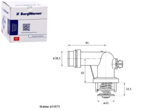 Termostat Bmw E36 E46 105c Wahler