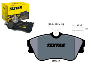 Klocki Hamulcowe Vw Przód T4 09 90 15 Textar