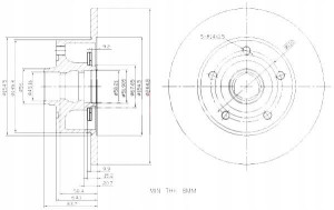 Tarcze Ham. 2szt Vw T. A4 1.6-2.8 Z Pierścieniem Abs!!!!! Maxgear