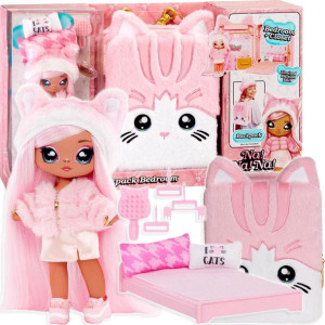 NaNaNa Plecak Sypialnia Garderoba Pink Tabby Kitty Zestaw 585589