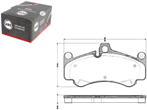 Klocki Hamulcowe Porsche 911 (997) 04-12 Przód A.b
