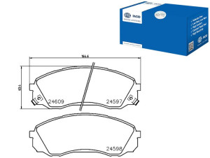 Klocki Hamulcowe Hella Pagid 581014ha50 581014de00
