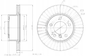 Tarcze Ham. 2szt Bmw P. E87 04- 116-118 284x22 Maxgear