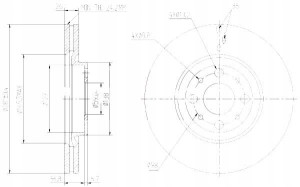 Tarcze Ham. 2szt Fiat P. Stilo Bravo 1.9 2.4 Maxgear