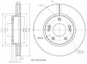 Tarcze Ham. 2szt Kia P. Carens Magentis Sportage Venga 1.6-2.7 04- Maxgear