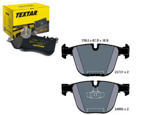 Klocki Hamulcowe Bmw Tył F01 F02 730-730 08- Texta